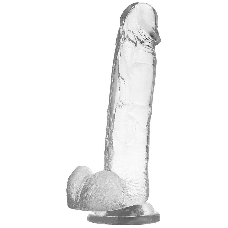 X RAY - Durchsichtiger Dildo mit Eiern 22 cm -Ø- 4.6 cm