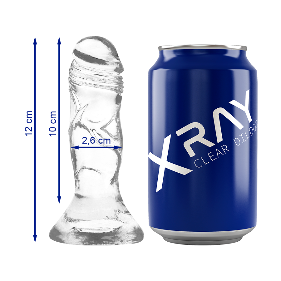 X RAY - Durchsichtiger Dildo 12 cm -Ø- 2.6 cm