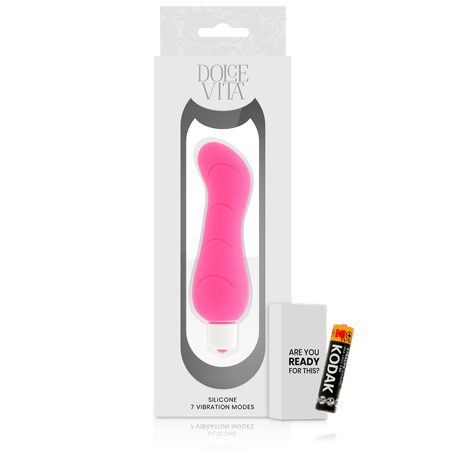 DOLCE VITA - G-Spot Pink Silicone ergonomisch