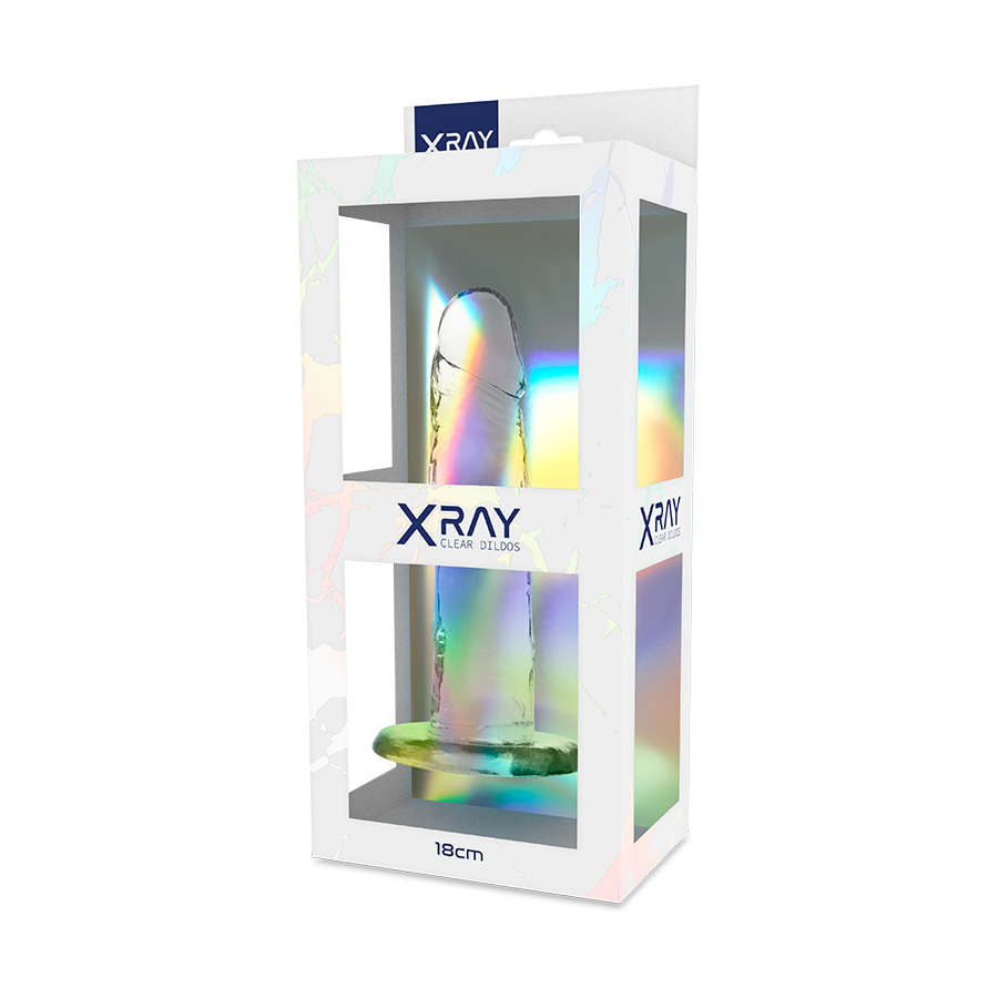 X RAY - Durchsichtiger Dildo 18 cm -Ø- 4 cm