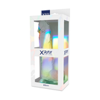 X RAY - Durchsichtiger Dildo mit Eiern 22 cm -Ø- 4.6 cm