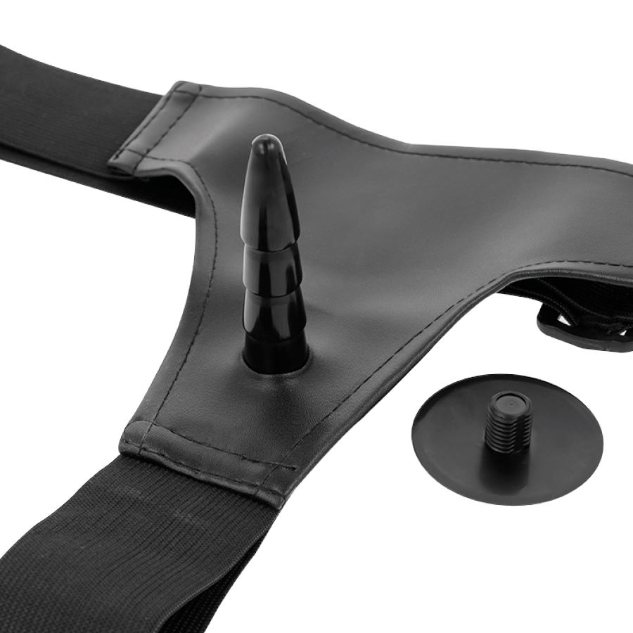 HARNESS ATTRACTION - Walter Strap-on-Geschirr mit Vibrator, 15,5 cm, Ø 3,7 cm