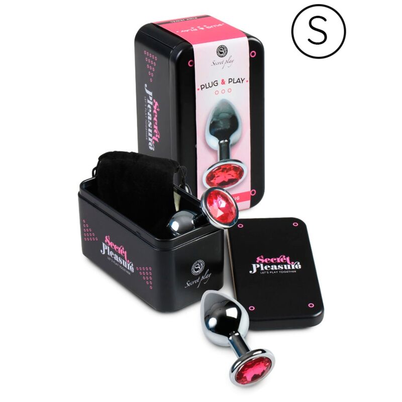 SECRETPLAY - Analplug aus Aluminium Fuchsia, 7 cm