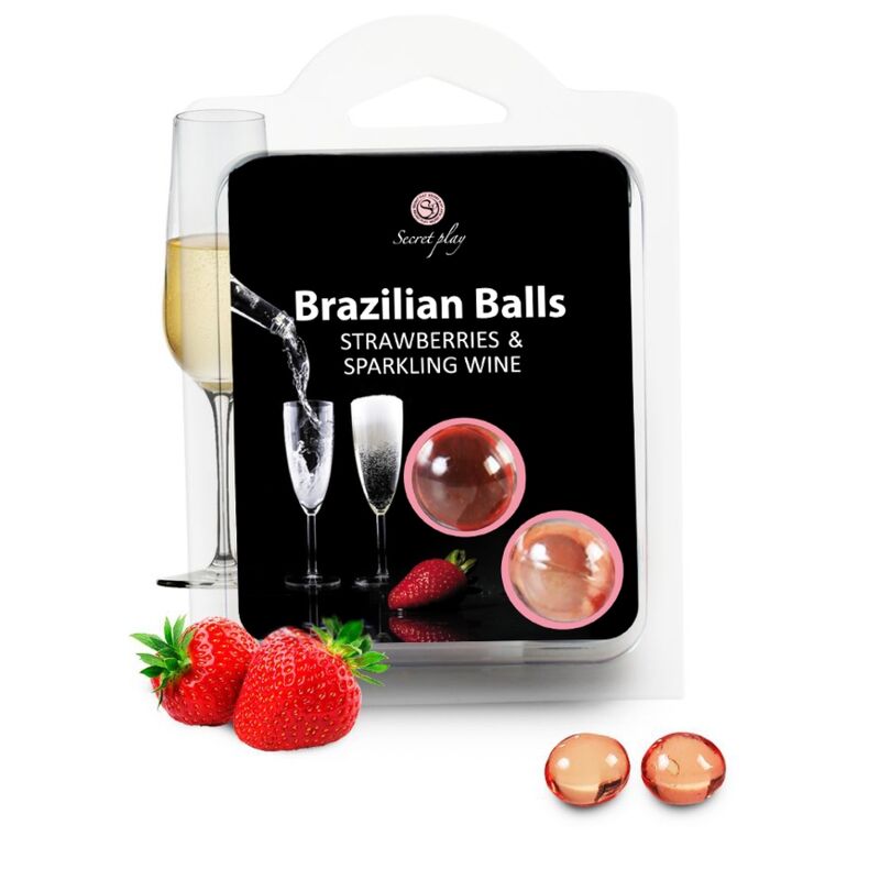 SECRETPLAY - Brazilian Balls Beckenbodenkugeln Erdbeere & Champagner