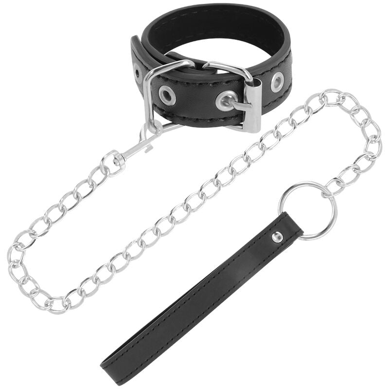 DARKNESS - Penisring mit Riemen