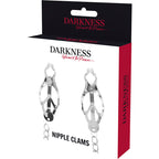 DARKNESS – Nippelklemme aus Metall mit Kette