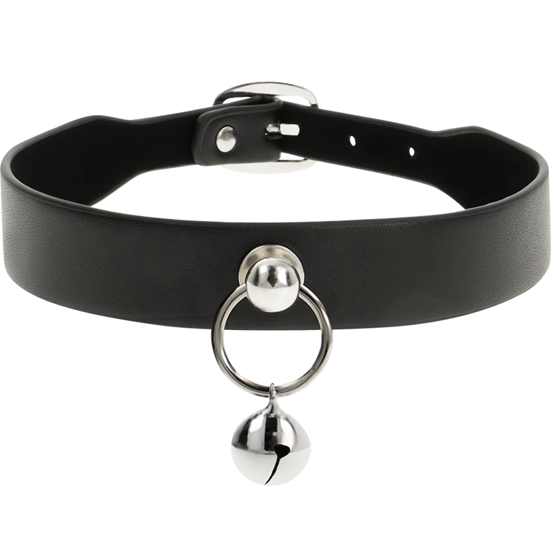 COQUETTE CHIC DESIRE - Damen-Halsband aus veganem Leder mit Ring