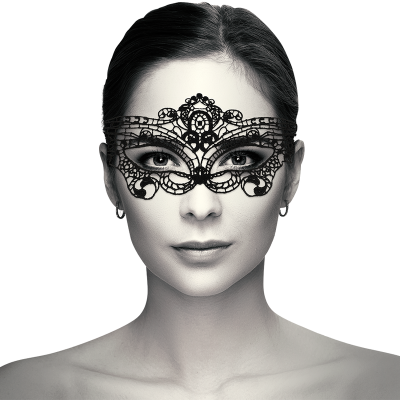 COQUETTE CHIC DESIRE – Feine schwarze Spitzen Maske