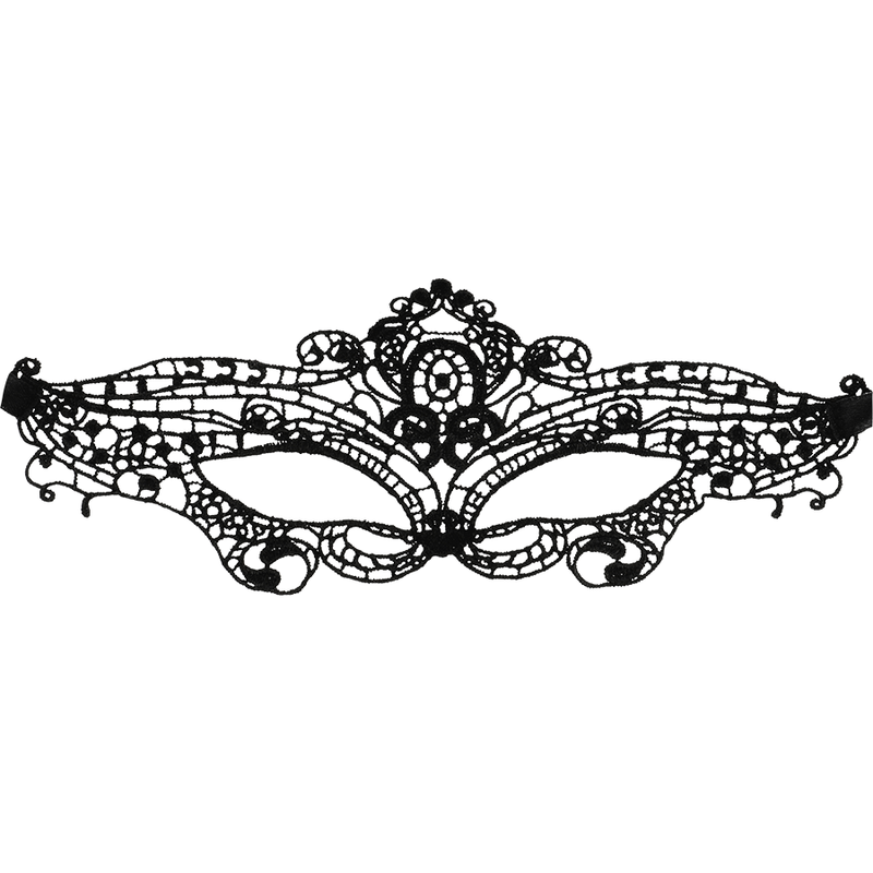 COQUETTE CHIC DESIRE – Feine schwarze Spitzen Maske