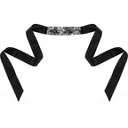 COQUETTE CHIC DESIRE – Schwarze Spitzen Maske mit Band