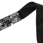 COQUETTE CHIC DESIRE – Schwarze Spitzen Maske mit Band