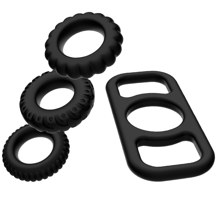 ADDICTED TOYS - Penisring-Set, 4 Stück