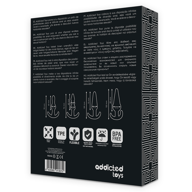 ADDICTED TOYS - Analplug-Set, 4 Stück