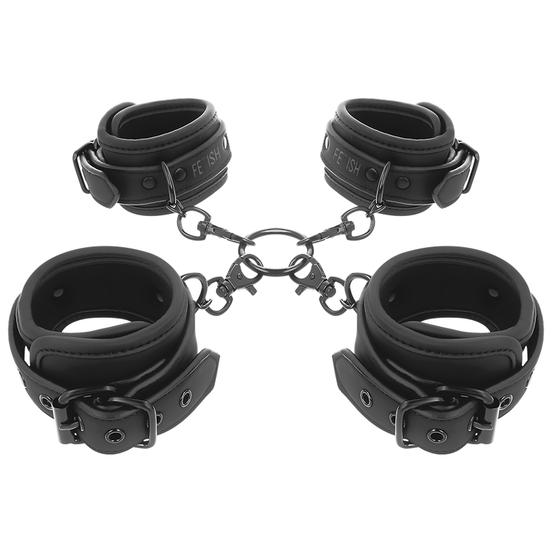 FETISH SUBMISSIVE - Hand- und Fußfessel-Set mit Neoprenpolsterung