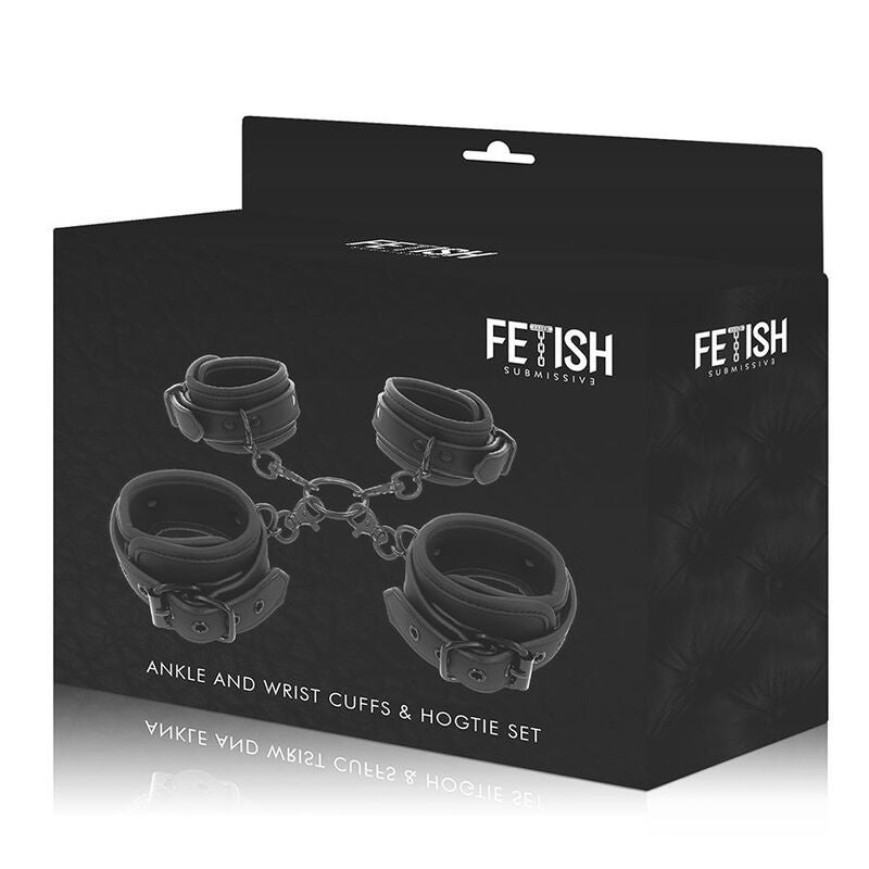 FETISH SUBMISSIVE - Hand- und Fußfessel-Set mit Neoprenpolsterung