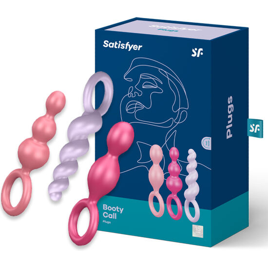 SATISFYER - Analplugs-Set, 3 Stück, Tricolor