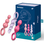 SATISFYER - Analplugs-Set, 3 Stück, Tricolor