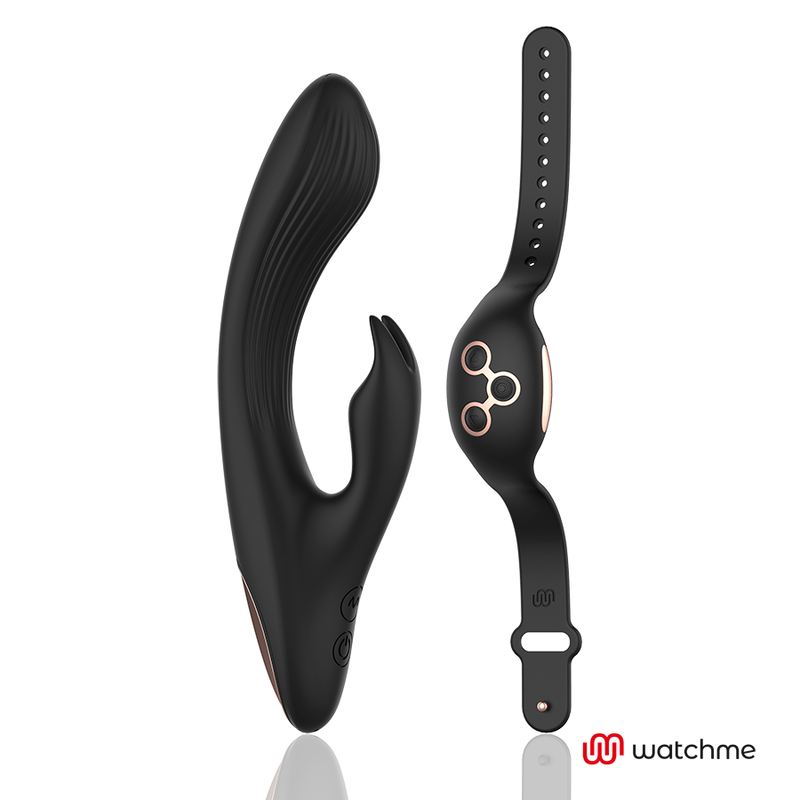 ANNE'S DESIRE - WatchMe Rabbit-Vibrator mit Fernbedienung Schwarz/Gold