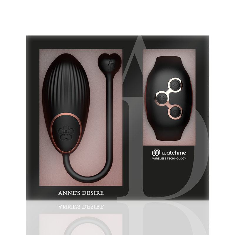 ANNE'S DESIRE - Egg Fernbedienungstechnologie WatchMe Schwarz Gold diskret