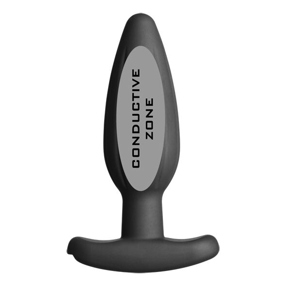 ELECTRASTIM – Silikon Rocker Butt Plug mittel schwarz