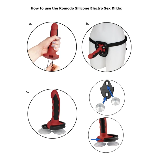 ELECTRASTIM – Silikon Fusion Komodo Dildo
