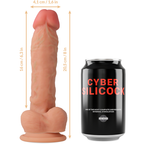 CYBER SILICOCK - STRAP-ON MAGNUS FLÜSSIGE SILIKON MIT 3 RINGEN GRATIS 20.5 CM -O- 4.1 CM