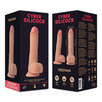 CYBER SILICOCK - STRAP-ON FREEMAN FLÜSSIGE SILIKON MIT 3 RINGEN GRATIS 20 CM -O- 3.8 CM