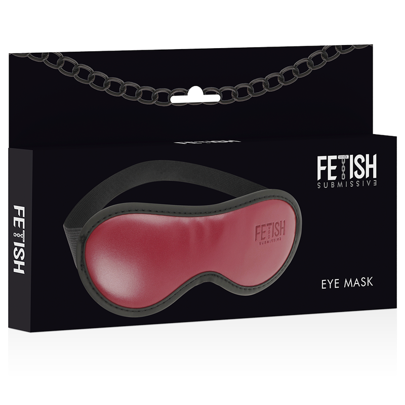 FETISH SUBMISSIVE – Kunstleder Maske mit Neoprenfutter