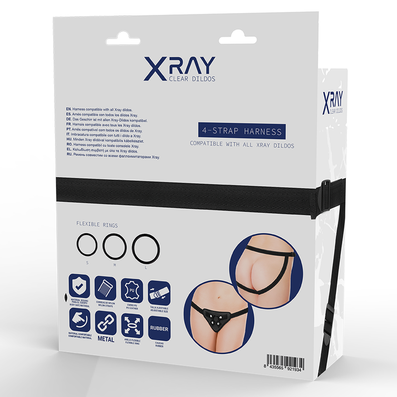 X RAY - Strap-On Gurt mit Silikonringen
