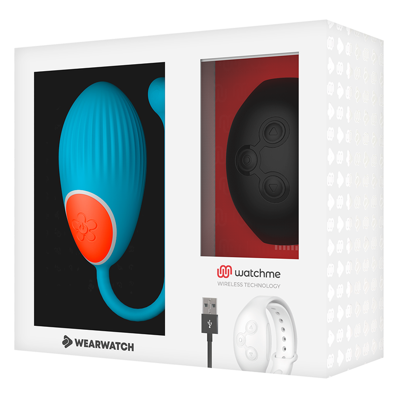 WEARWATCH - WatchMe Technologie Fernbedienung Egg Blue Jet diskret