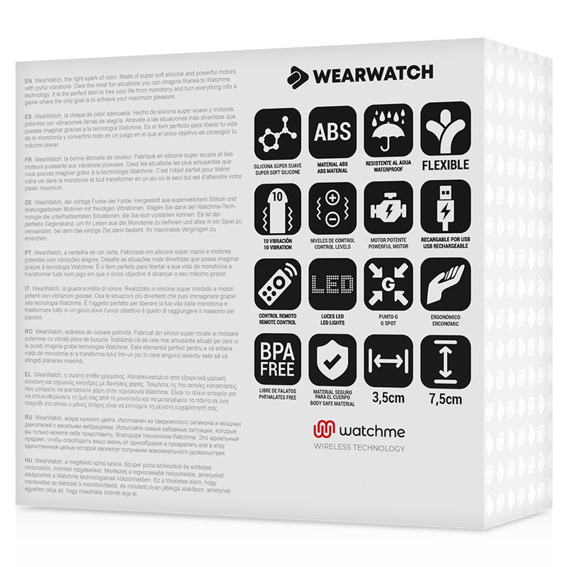 WEARWATCH - WatchMe Technologie Fernbedienung Egg Blue Jet diskret