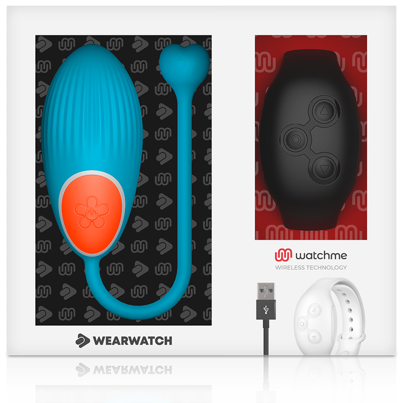 WEARWATCH - WatchMe Technologie Fernbedienung Egg Blue Jet diskret