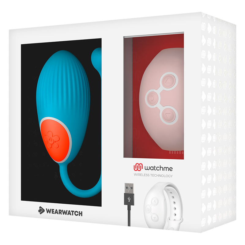 WEARWATCH - WatchMe Technologie Fernbedienung Ei Blau Rosa diskret
