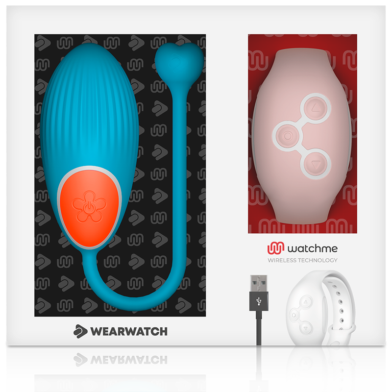 WEARWATCH - WatchMe Technologie Fernbedienung Ei Blau Rosa diskret