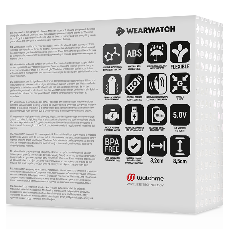 WEARWATCH - WatchMe Dual Technology Vibrator Fuchsia / Snow